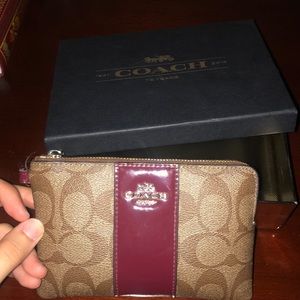 Brand new Coach Wristlet with box